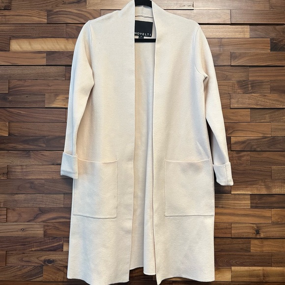 Novelti - Open-front Sweater Coat - Picture 6 of 10